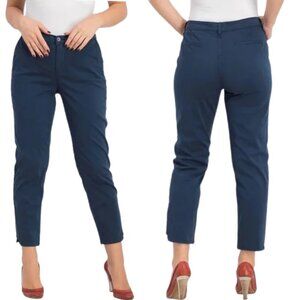 NWT Lila Ryan Stitch Fix The Jo Slim Chino w/ Contrast Insert Leg Detail Sz. 6